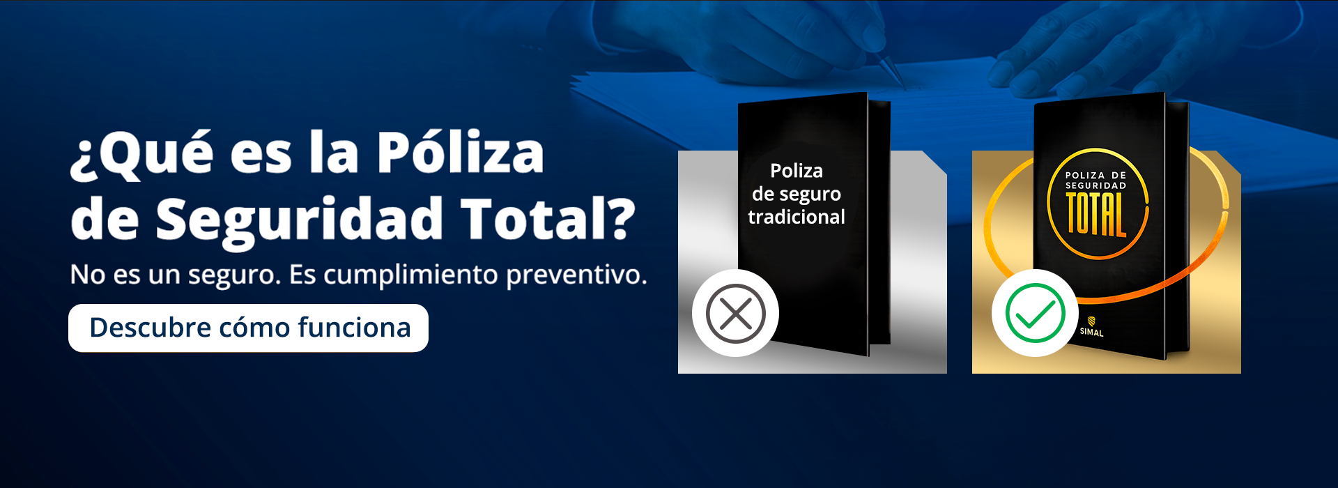 Comparación entre seguro tradicional y la Póliza de Seguridad Total para cumplimiento normativo empresarial.